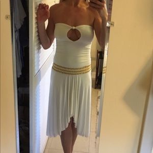 Strapless White/cream Dress